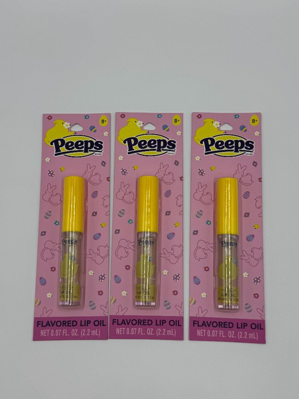 3 Peeps Vanilla Marshmallow Flavored Lip Oil - Full Sizes -